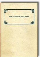The Notes of Jane Heap (cloth) by Jane Heap